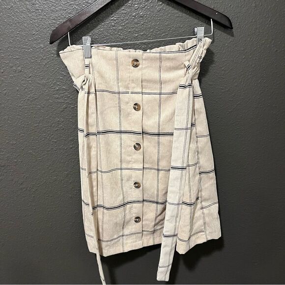 Potters Pot Corduroy Button Front Skirt Large - Picture 2 of 10